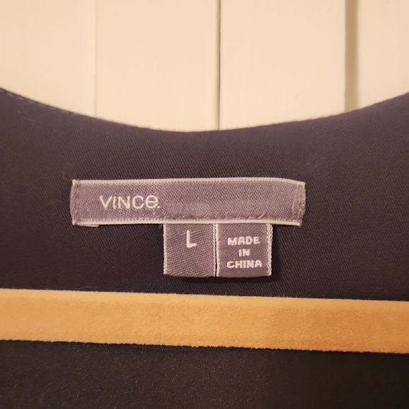 Vince Elegant Black Sleeveless Dress- With Pockets - Picture 2 of 6